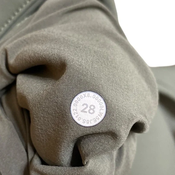 lululemon | size 28 City Sleek Slim-Fit 5 Pocket High-Rise Pant in Grey Sage - Picture 9 of 12